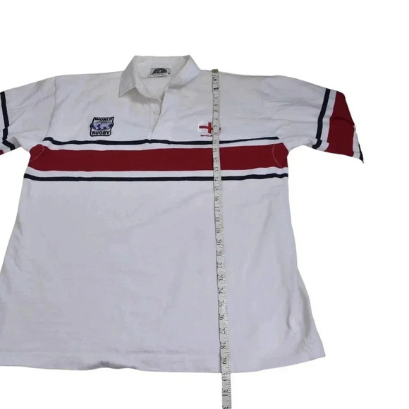 Barbarian Rugby Shirt England World in Union White Long Sleeve Athletic Size XXL - Picture 6 of 11